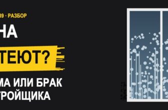 Конденсат на окнах в новостройке